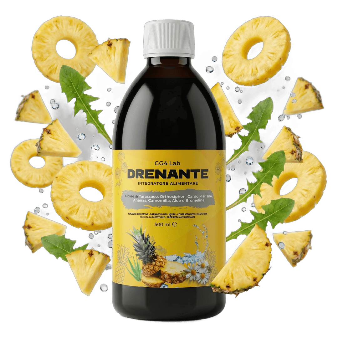 Flacone di Drenante Forte Liquido GG4Lab da 500 ml
